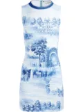 alice + olivia Wynell mini dress - Blue