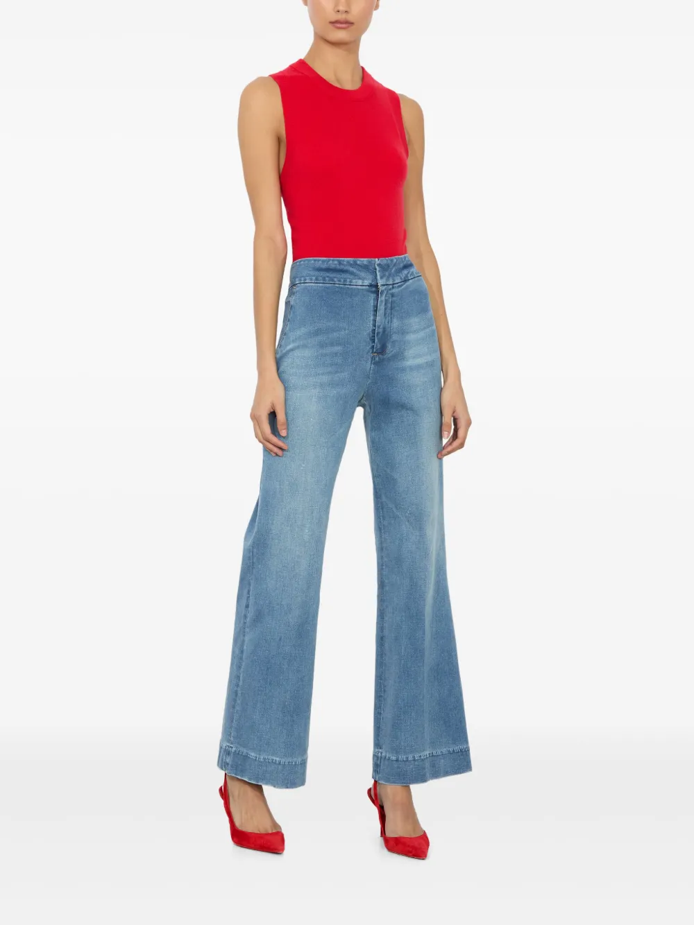 alice + olivia Quinn bootcut jeans Blauw