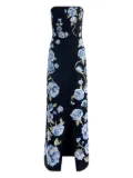 alice + olivia Jeri floral-print playsuit - Black