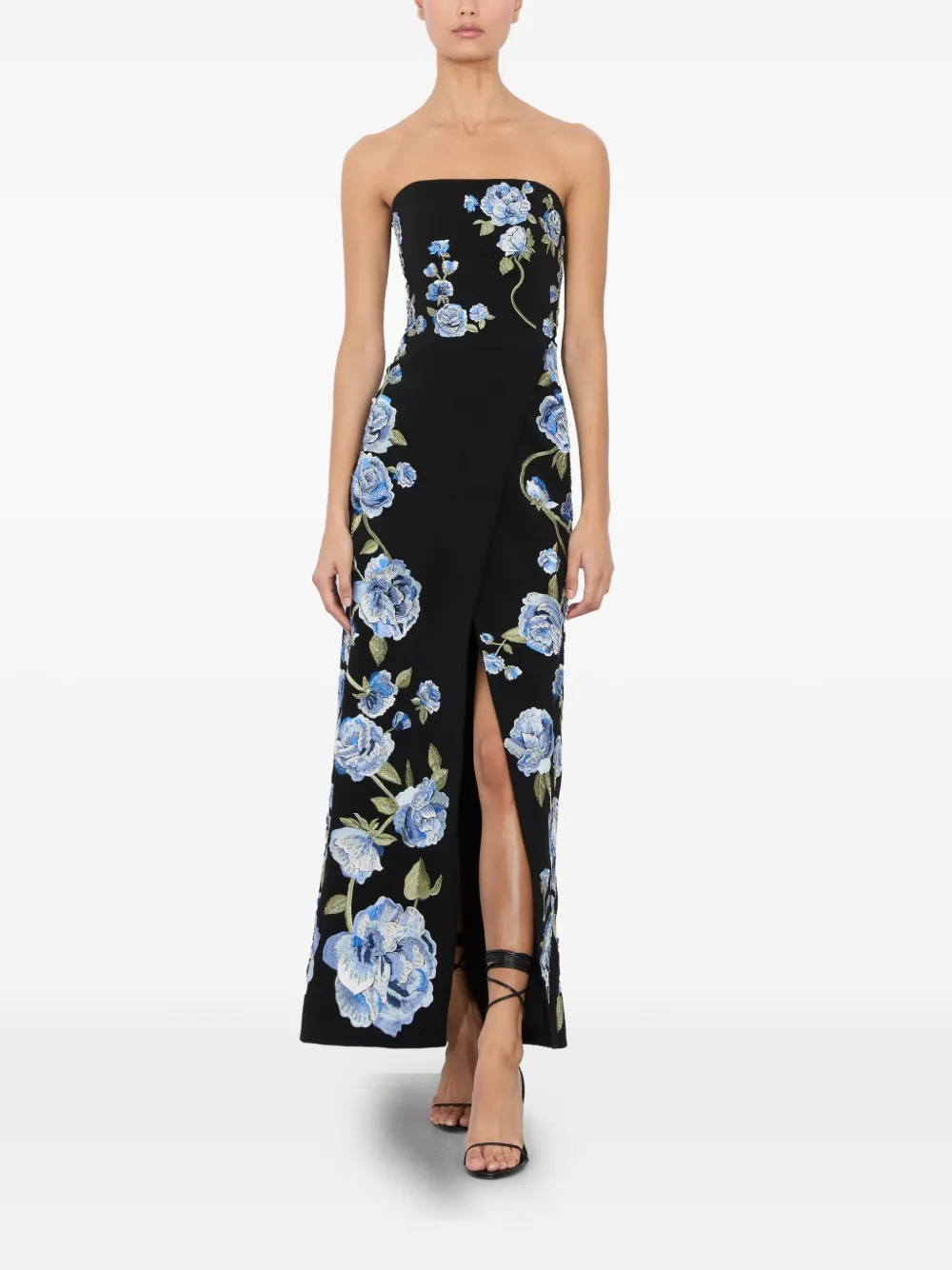 Alice + olivia Jeri playsuit met bloemenprint - Zwart