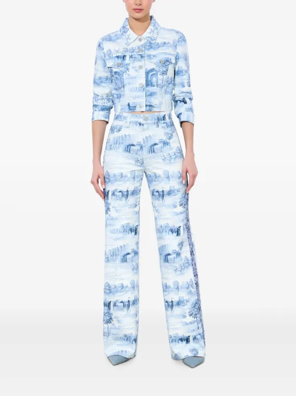 Alice + Olivia Weezy ジーンズ | ブルー | FARFETCH JP
