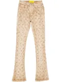 GUAPI crystal-embellished jeans - Neutrals