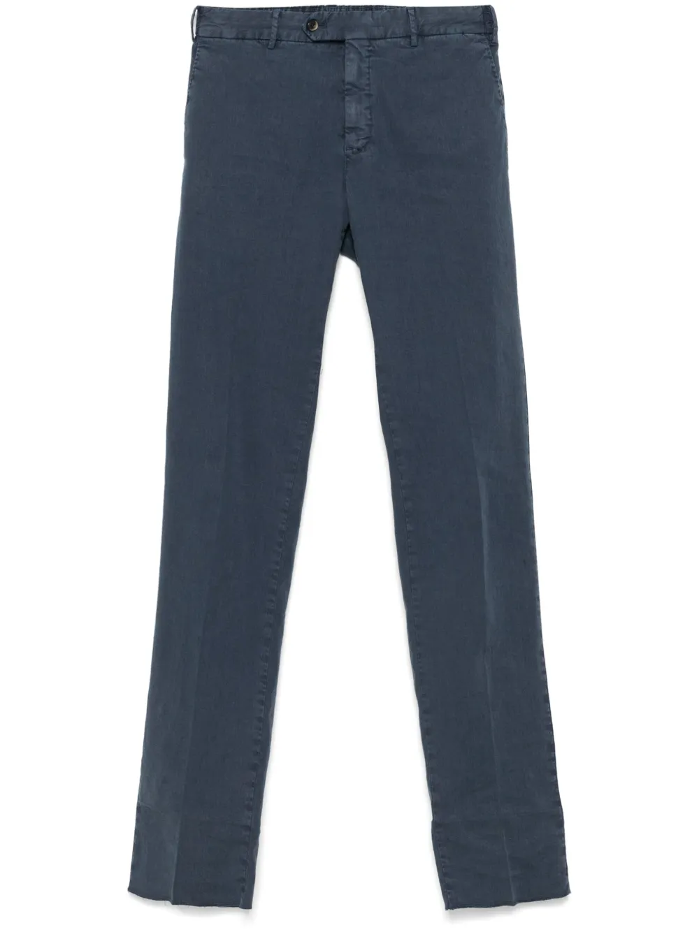 PT Torino slub-texture trousers | Blue | Image 1