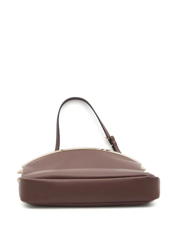 【関税送料込】TOD'S Magenta Bag Flap Bag in Leather Small Woman BEIGE Tod's Magenta Bag Flap Bag in Leather Small