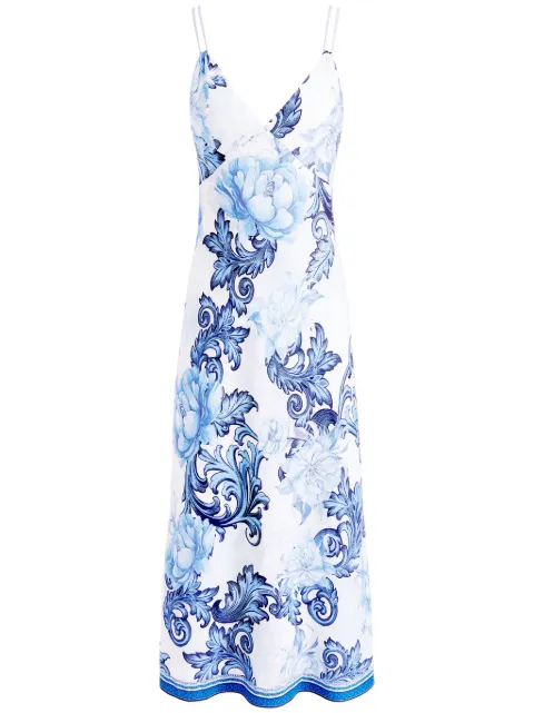 alice + olivia vestido midi Kiro