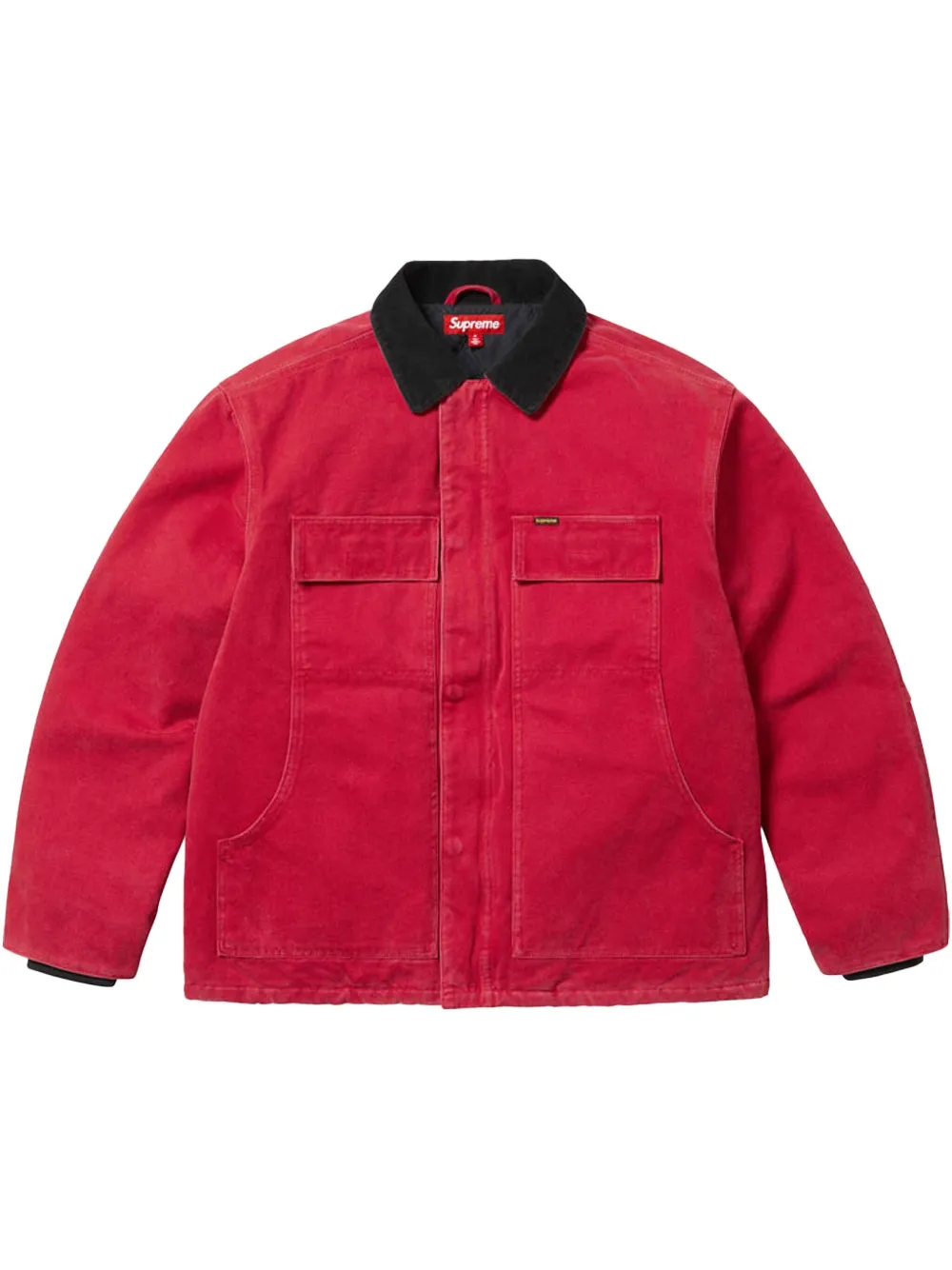 Supreme chamarra worker Old English Canvas SS 25 - Red | rojo | Image 1