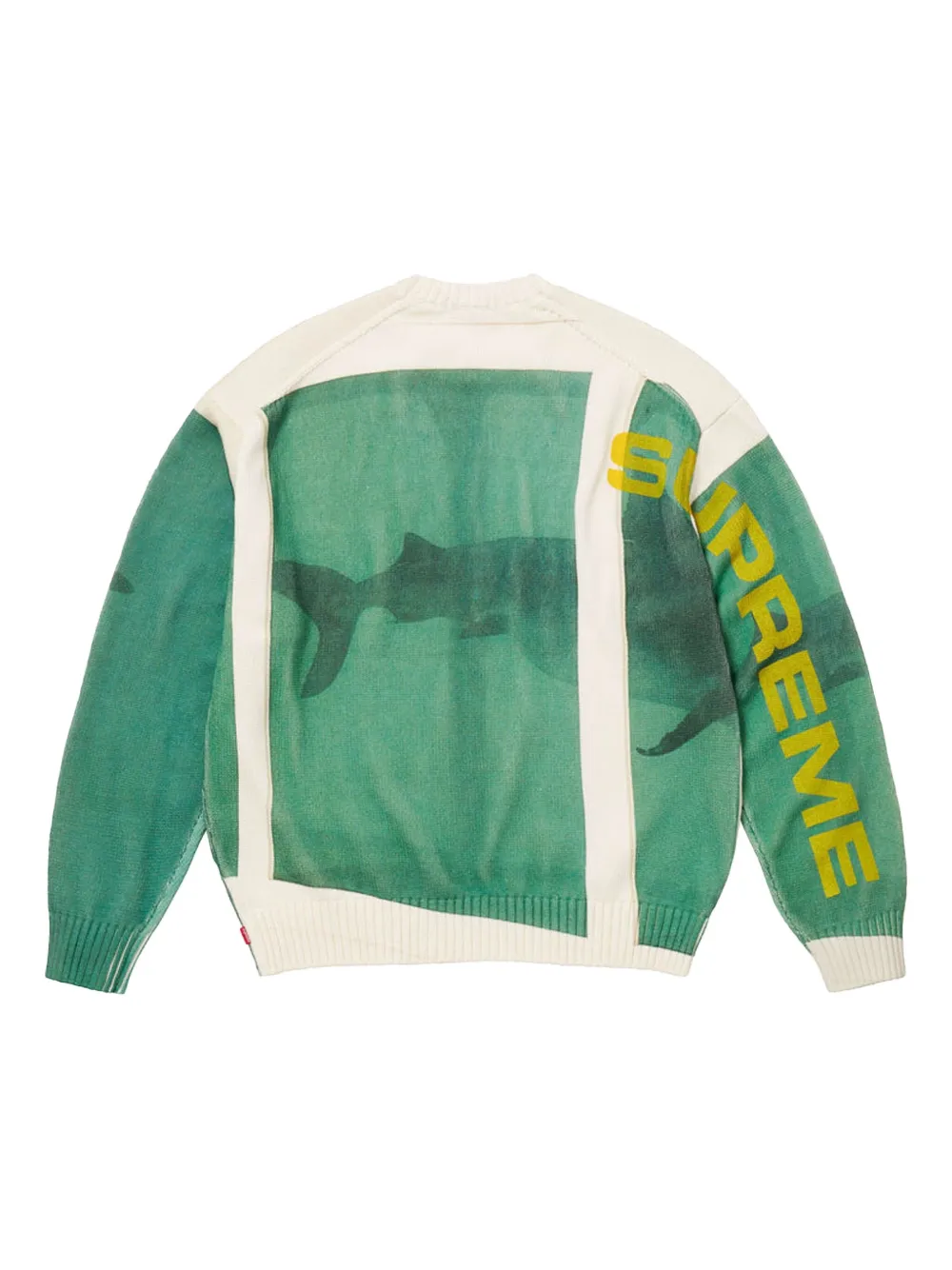 Supreme x Damien Hirst intarsia gebreide trui - Wit