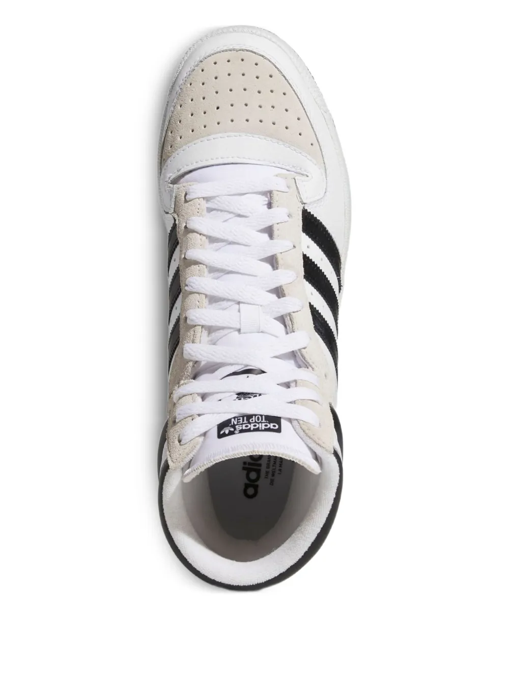 adidas Top Ten Hi "White Black Taupe" sneakers