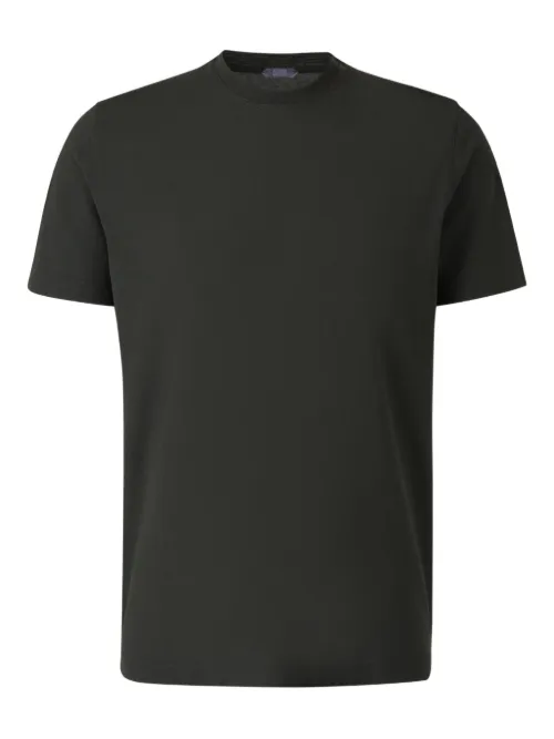 Zanone t-shirt à patch logo - Vert - Zanone - Modalova