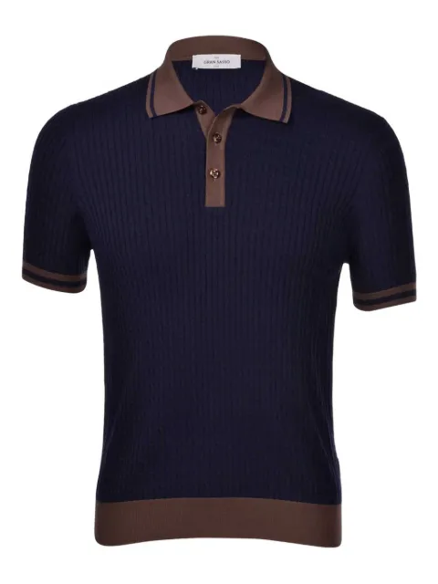 Gran Sasso contrasting-trim polo shirt