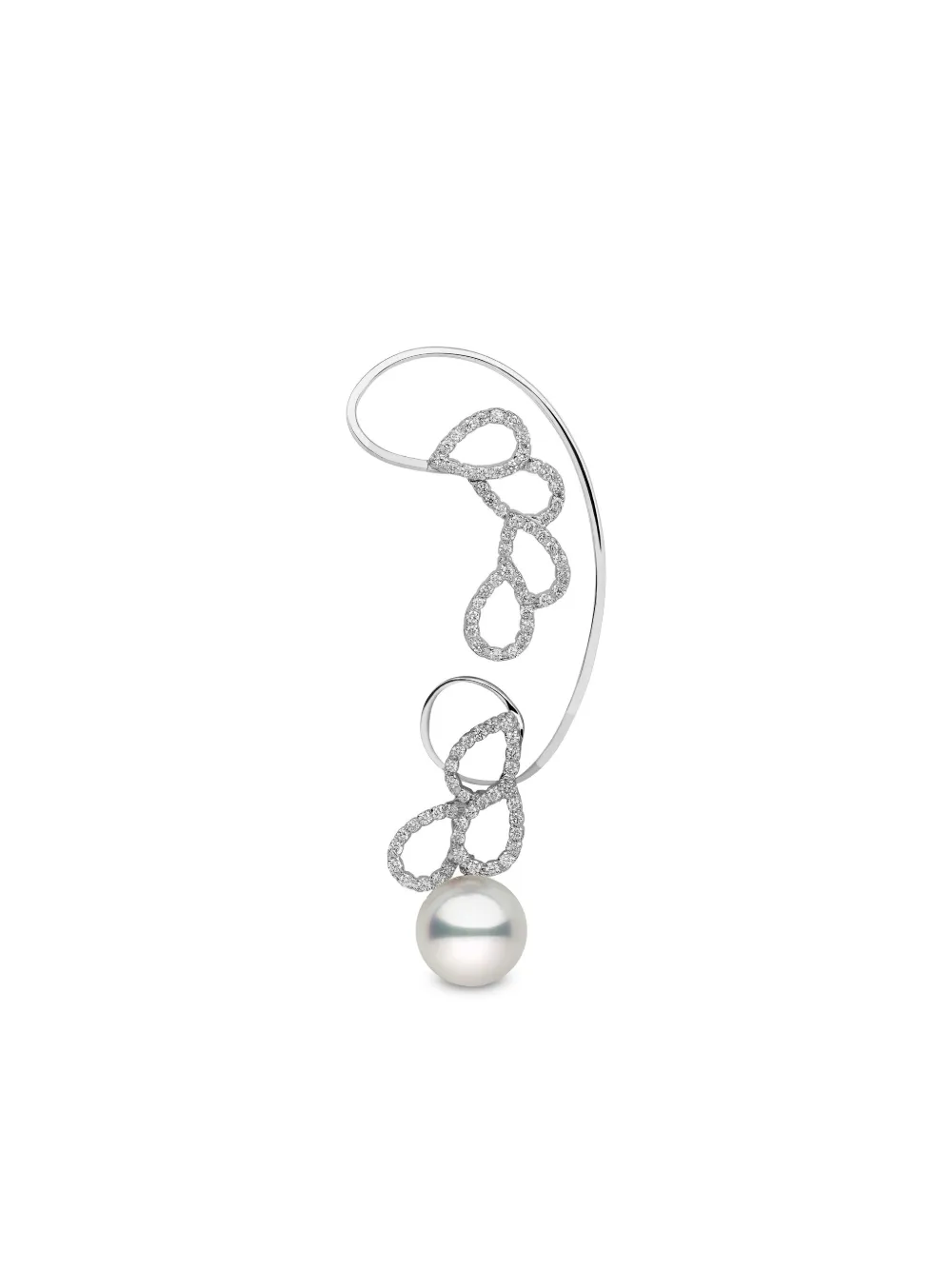 Yoko London 18K white gold South Sea-pearl and diamond earcuff | Image 2