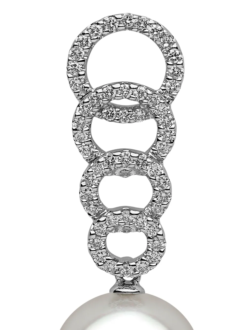 Yoko London 18K white gold freshwater-pearl and diamond earrings | Image 2