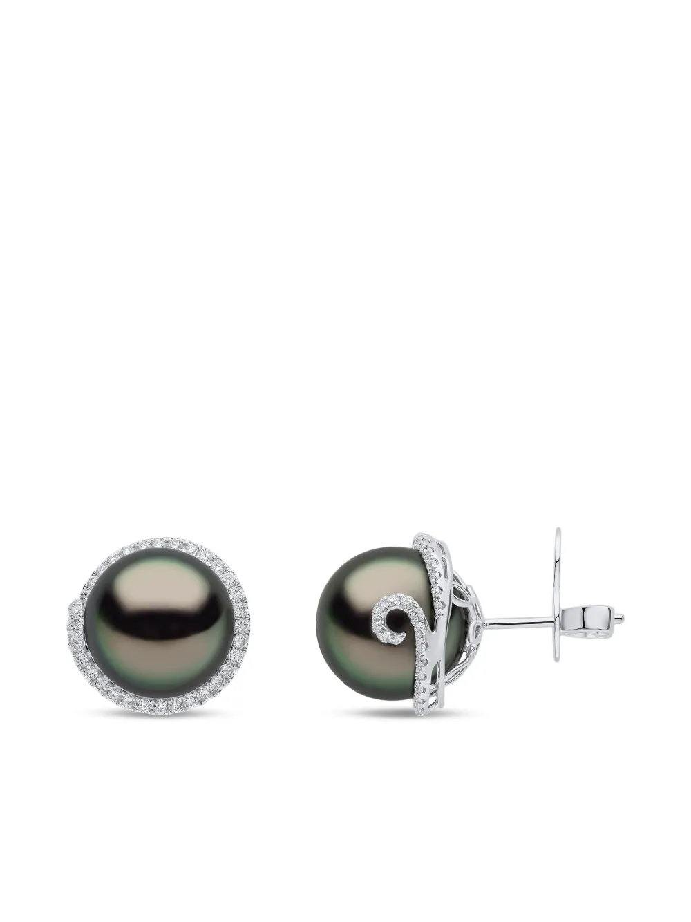 Yoko London 18K white gold Duchess pearl and diamond earrings | Image 2