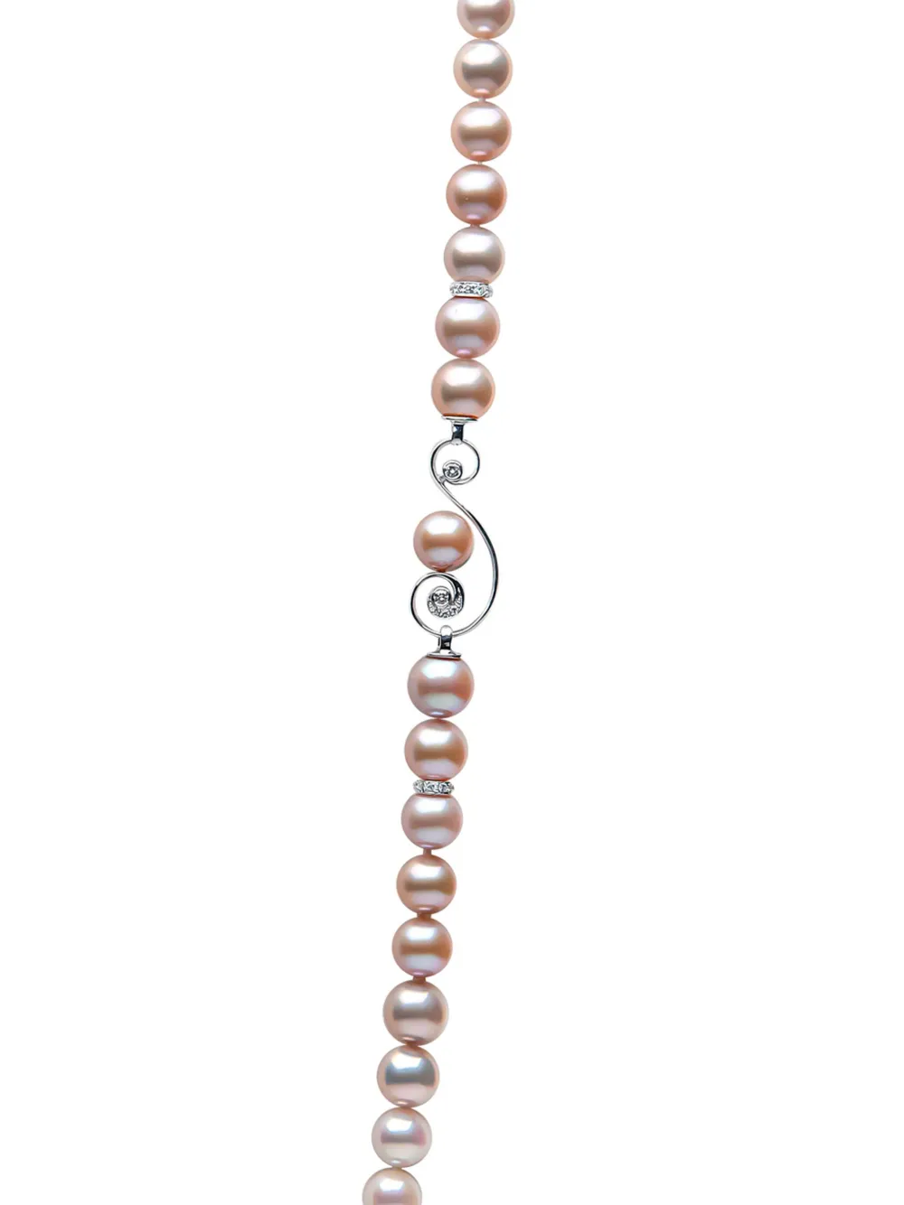 Yoko London 18K white gold Ombré pearl and diamond necklace | Image 2