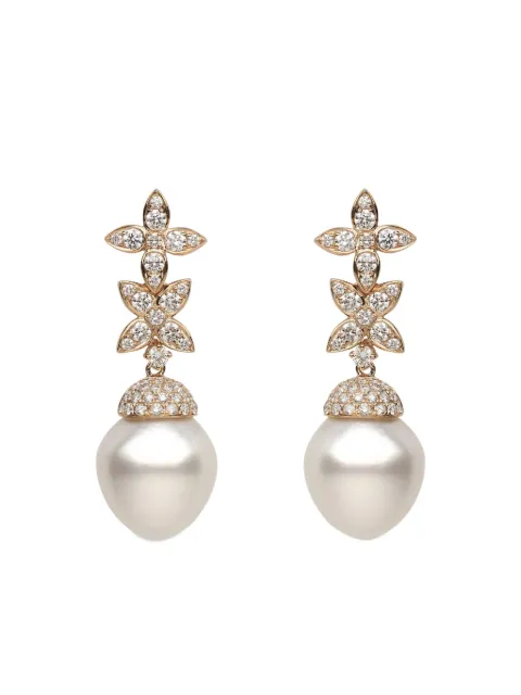 Yoko London 18K rose gold diamond earrings