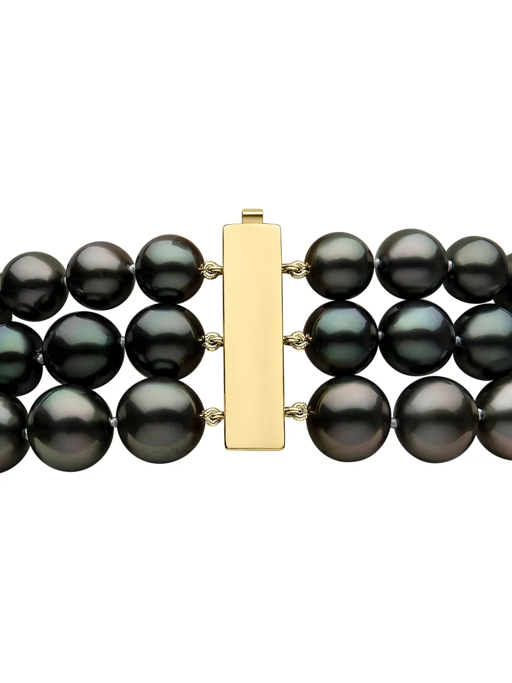 Yoko London 18kt yellow gold Ombré pearl necklace | Image 2