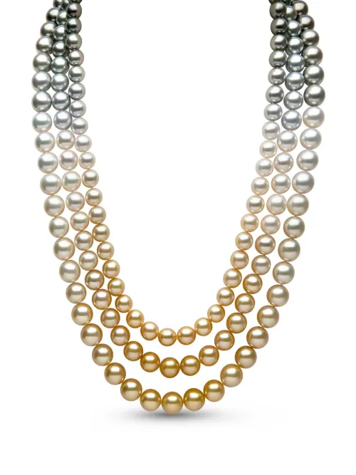 Collier Ombré en 18ct à perles - Yoko London - Modalova