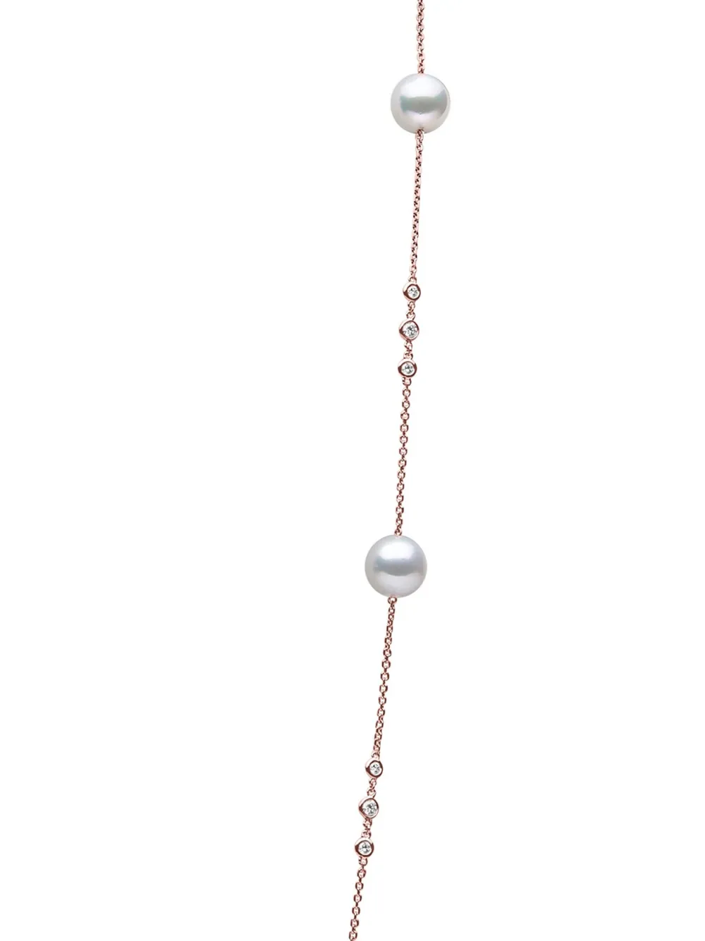 Yoko London 18K rose gold Akoya-pearl and diamond necklace | Image 2