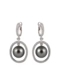 Yoko London 18K white gold pearl and diamond earrings - Silver