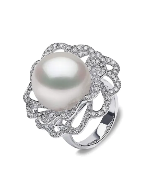Yoko London 18K white gold South Sea-pearl and diamond ring