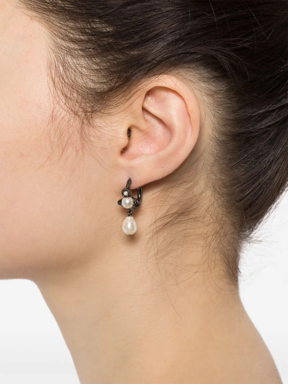Vivienne Westwood Cybille oorbellen - Zilver