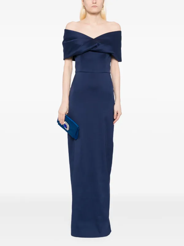 green emerald velvet dress Sachin & Babi Veruca Gown in Black