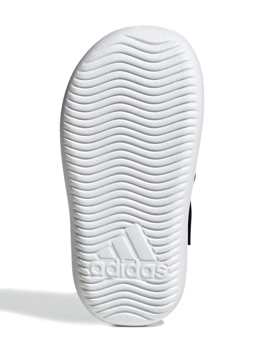 adidas Kids 3-stripe closed-toe water sandals Black