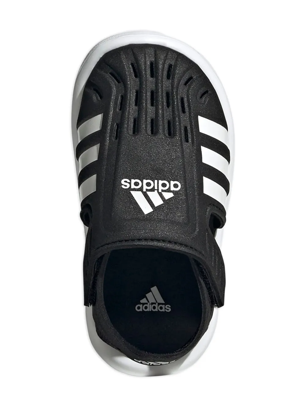 adidas Kids 3-Stripe watersandalen met gesloten neus Black