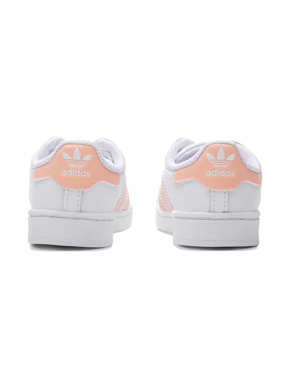 adidas Kids Superstar EL "White Haze Coral Pink" sneakers