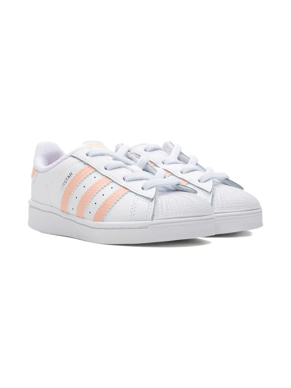 Adidas Kids Superstar EL White Haze/Coral Pink sneakers - Wit