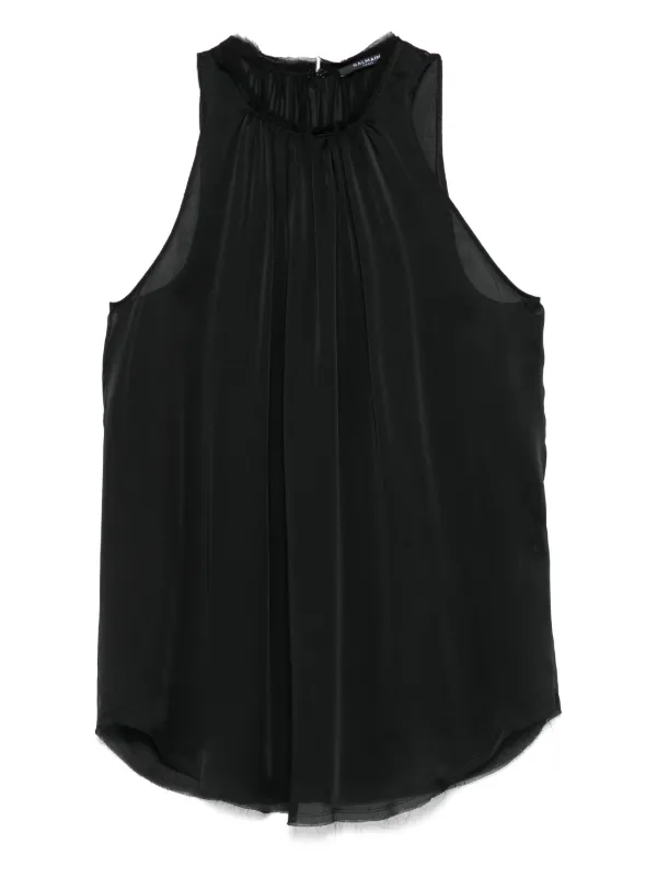 Balmain Silk Blouse in Black