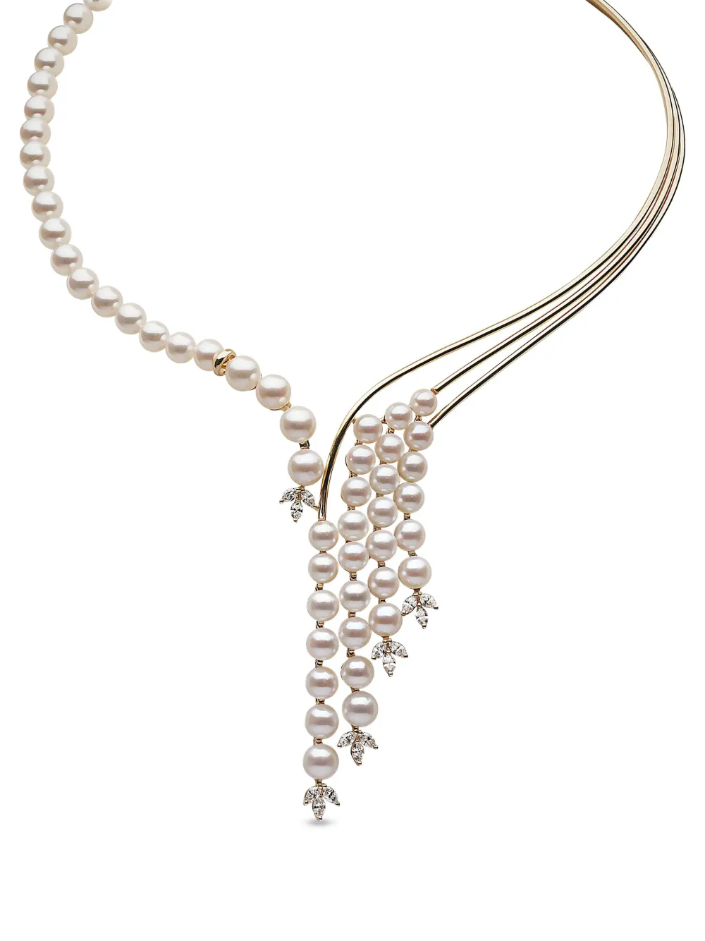 Yoko London 18kt yellow gold Akoya pearl and diamond necklace | Gold | Image 1