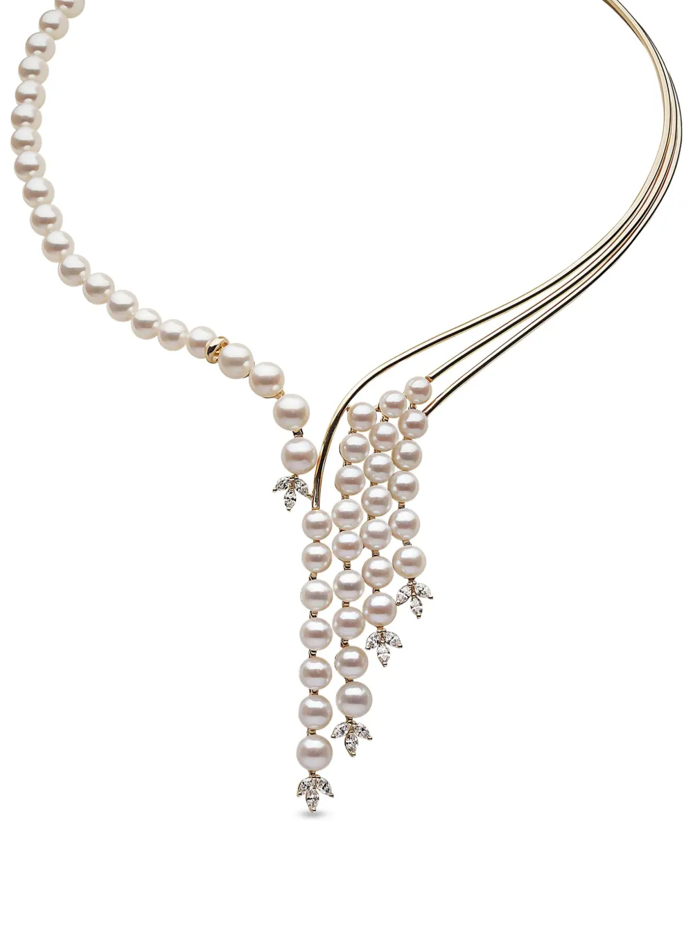 Yoko London 18kt yellow gold Akoya pearl and diamond necklace | Image 2