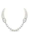 Yoko London 18K white gold freshwater-pearl and diamond necklace - Silver