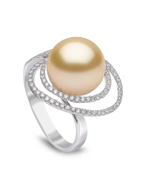 Yoko London 18kt white gold South Sea-pearl and diamond ring