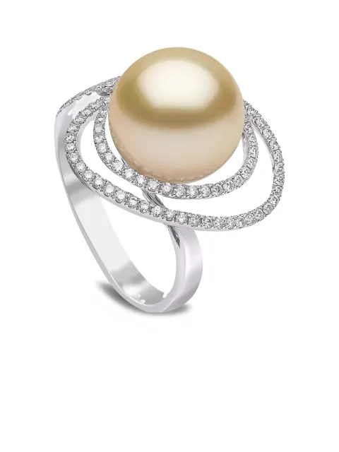 Yoko London 18kt white gold South Sea-pearl and diamond ring