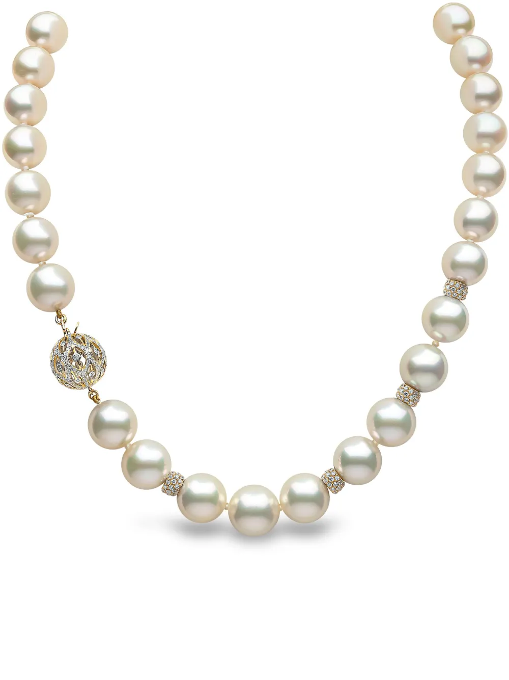 Yoko London Classic Lu サウスシーパール&ダイヤモンド ネックレス 18Kイエローゴールド - ゴールドトーン Yoko London Classic Lu サウスシーパール&ダイヤモンド ネックレス 18Kイエローゴールド - ゴールドトーン