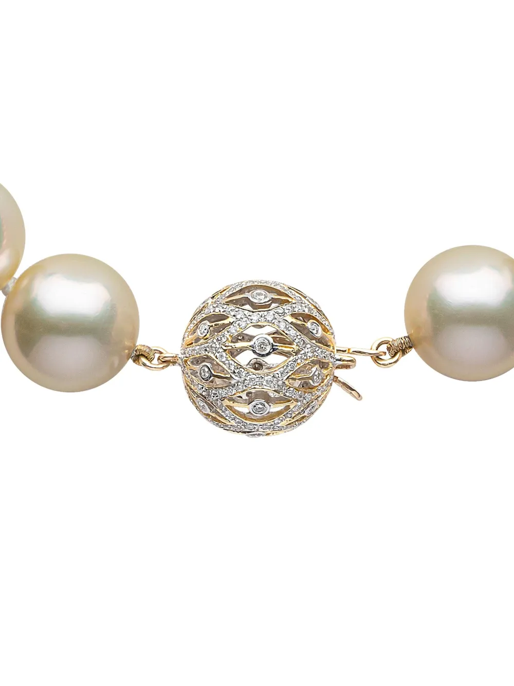 Yoko London 18kt yellow gold Classic Lu South Sea-pearl and diamond necklace | Image 2