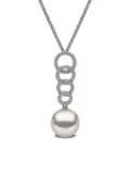 Yoko London 18kt white gold freshwater-pearl and diamond pendant - Silver