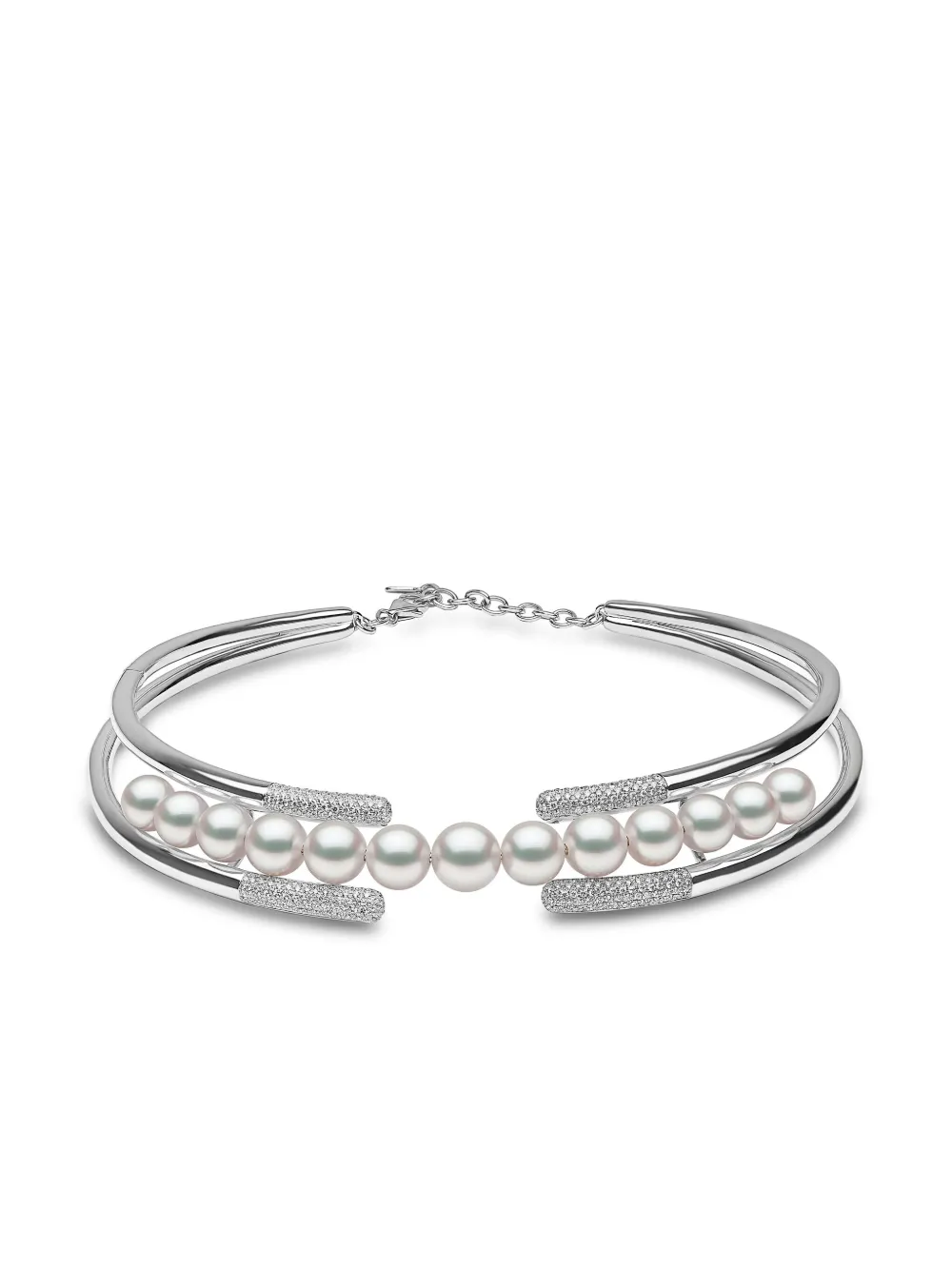 Yoko London 18kt white gold South Sea-pearl and diamond necklace | Image 2