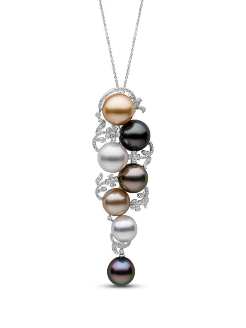 Yoko London 18kt Duchess Weißgoldanhänger mit Diamant und Perle