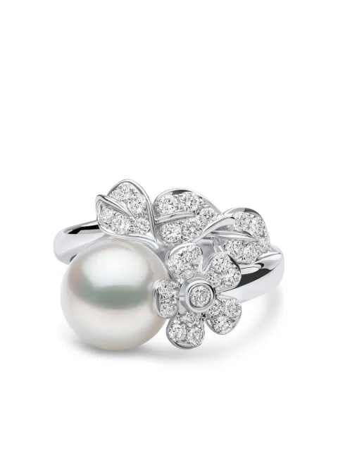 Yoko London 18kt white gold Duchess South Sea-pearl and diamond ring