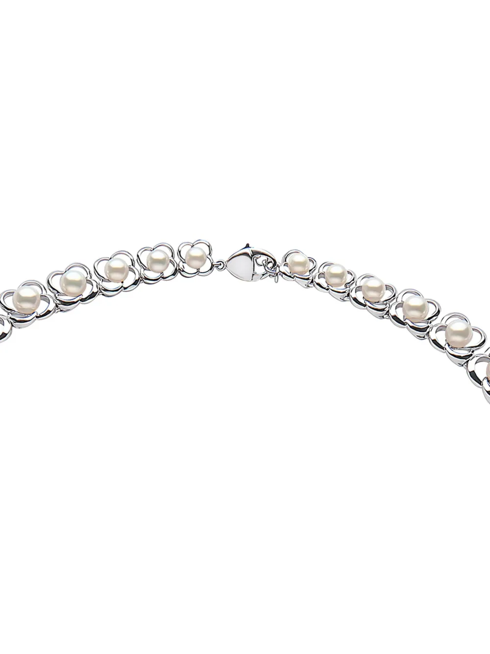 Yoko London 18kt white gold Raindrop Akoya-pearl and diamond necklace | Image 2