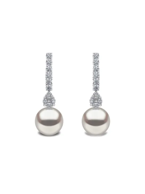 Yoko London 18kt white gold South Sea-pearl and diamond earrings