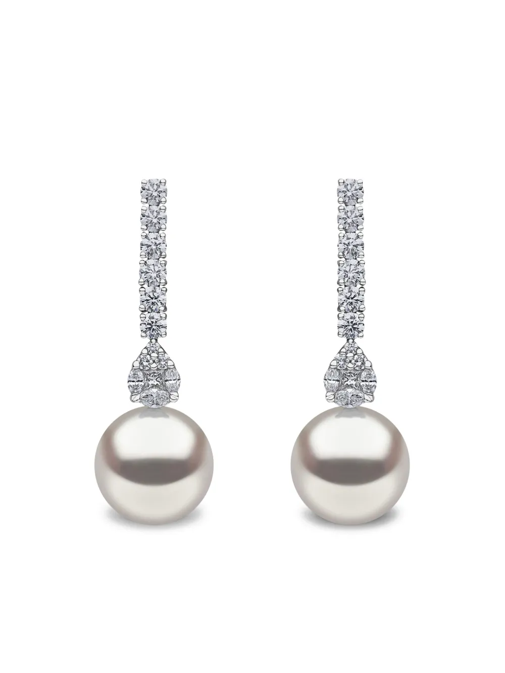 Yoko London 18kt white gold South Sea-pearl and diamond earrings | Image 2
