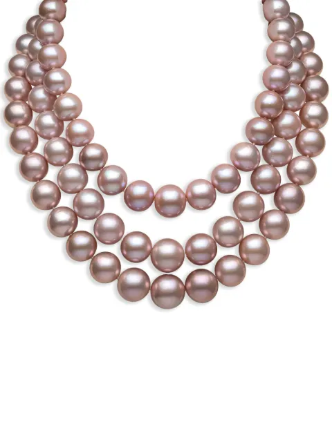 Yoko London 18K white gold pearl and diamond necklace