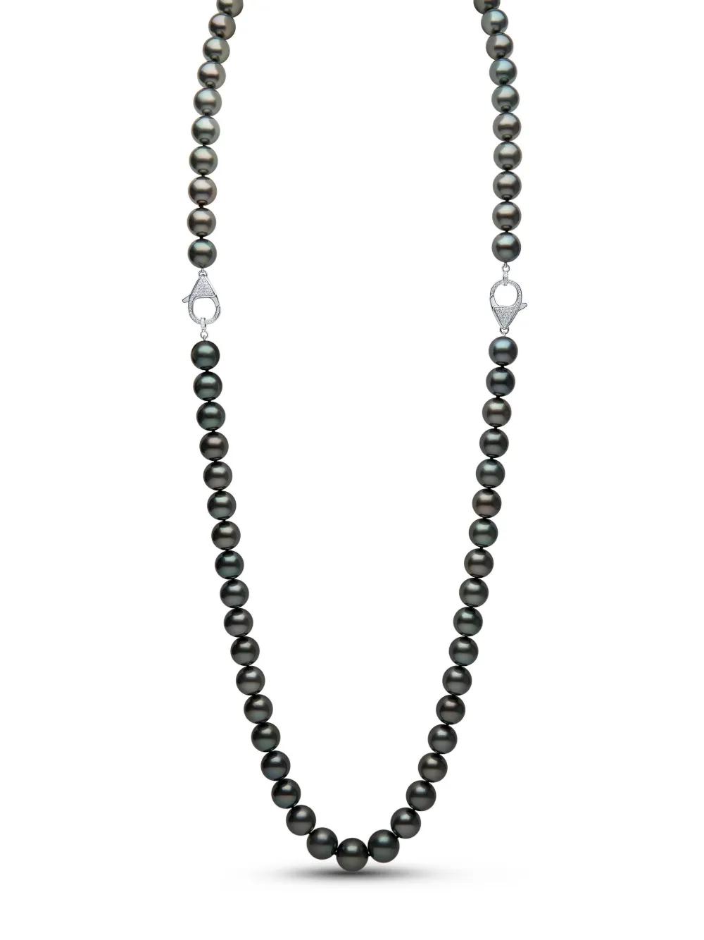 Yoko London パール&ダイヤモンド ネックレス 18Kホワイトゴールド - シルバートーン Yoko London パール&ダイヤモンド ネックレス 18Kホワイトゴールド - シルバートーン