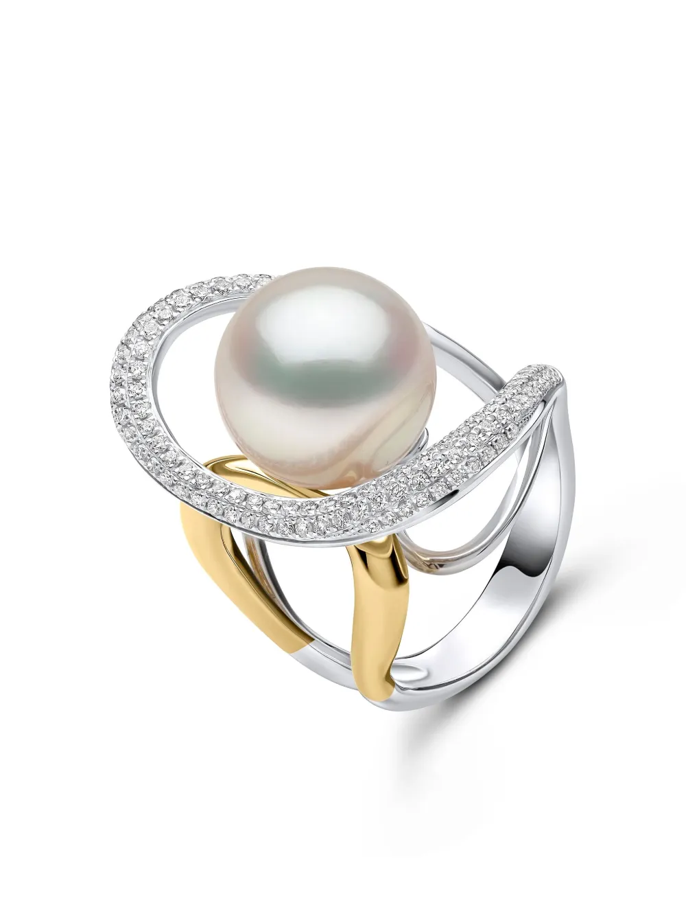 Yoko London 18K white gold Duchess pearl and diamond ring | Image 2