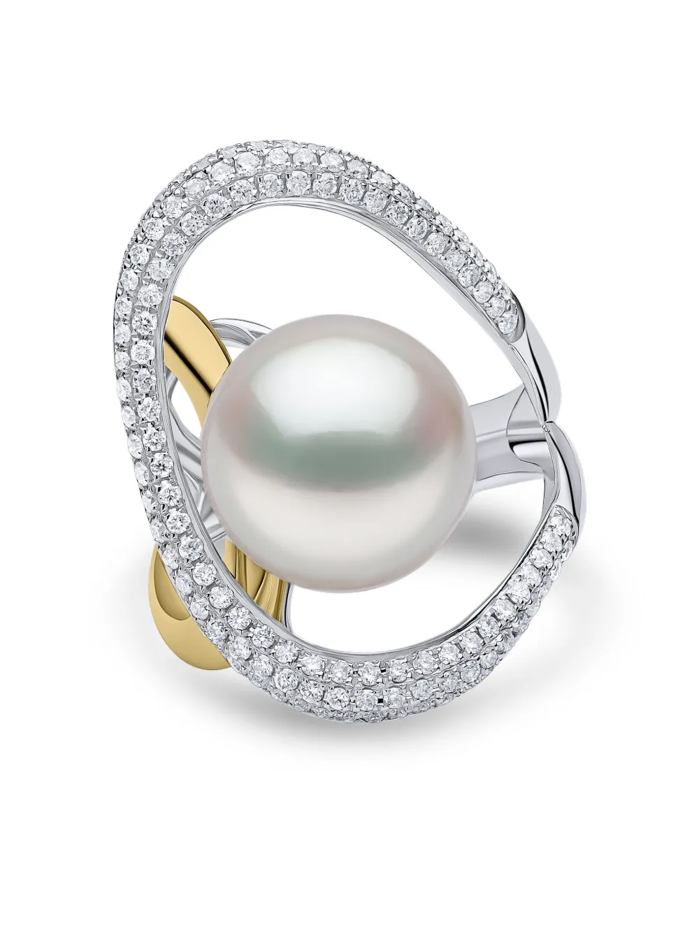 Yoko London 18K white gold Duchess pearl and diamond ring | Silver | Image 1