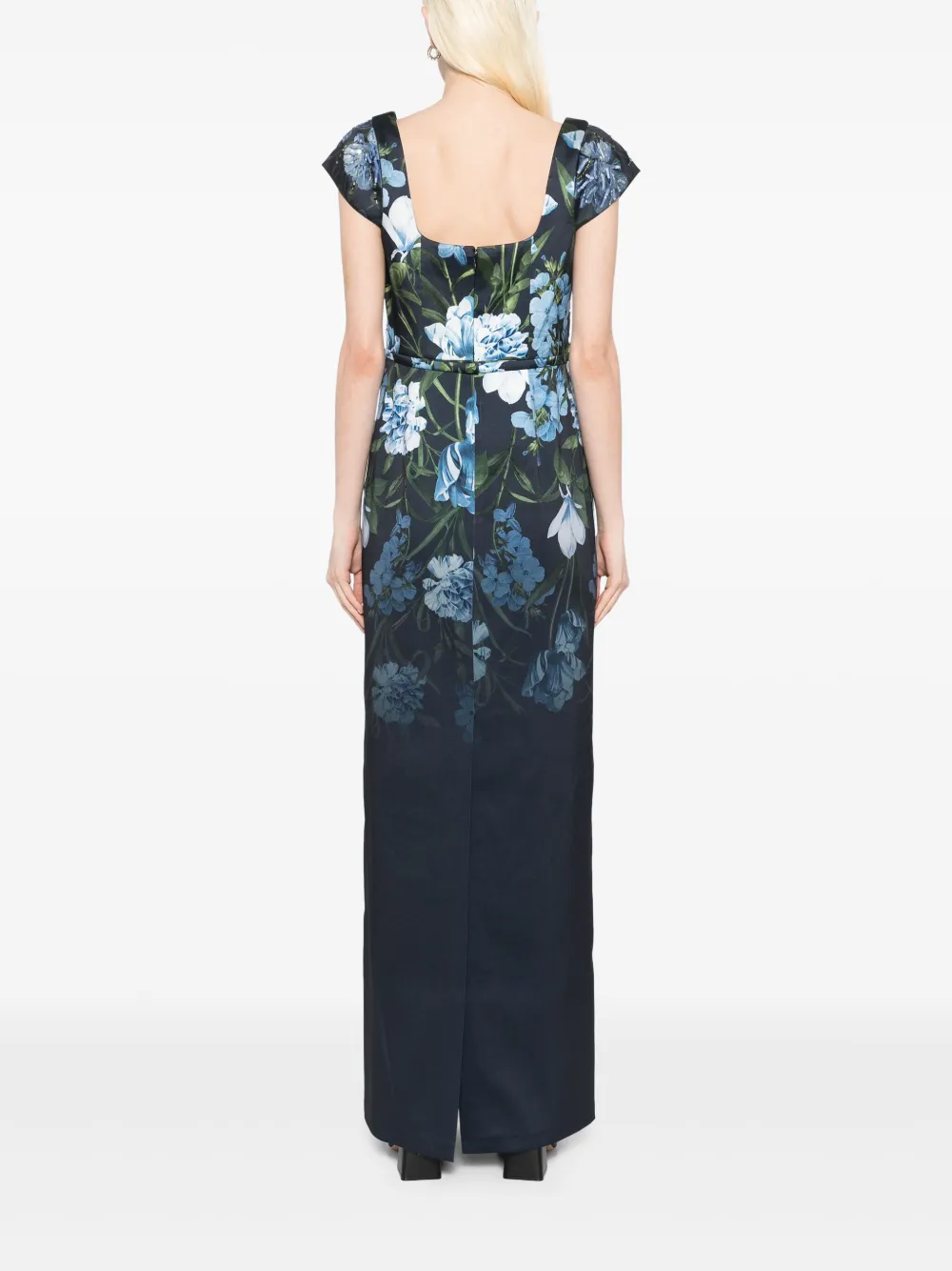 Sachin & Babi Grace verfraaide avondjurk Blauw